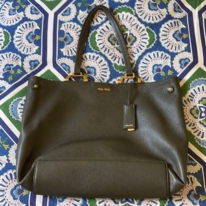 Miu Miu Black Leather Purse